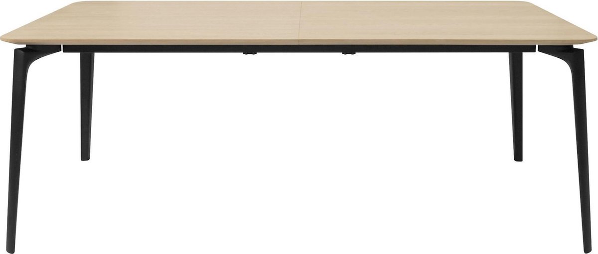 Interstil Uitschuifbare Eettafel Connect - L200 X B100 X H75 Cm - Eiken -  Zwarte... | bol.com