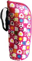 Thermal Bag - Thermo - Tas Voor Babymelk Roze Hartjes 24X8X8cm ( 1,5L ) - Warm Houden - Verkoelen - Koud - Temperatuur - Babyvoeding - Thermos