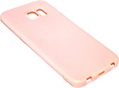Roze siliconen TPU hoesje Geschikt voor Samsung Galaxy S6 Edge