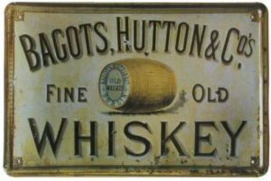 Signs-USA Whiskey - Retro Wandbord - Metaal - 30x20 cm