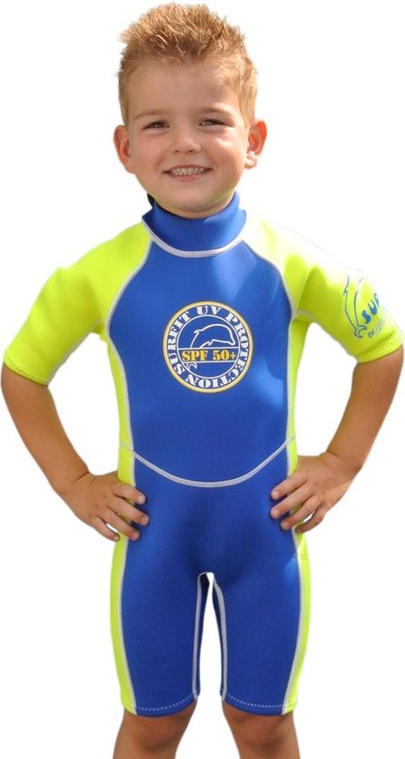 ga verder wet Donker worden Surfit kinder wetsuit Neon blauw/geel 4-5 jr | bol.com