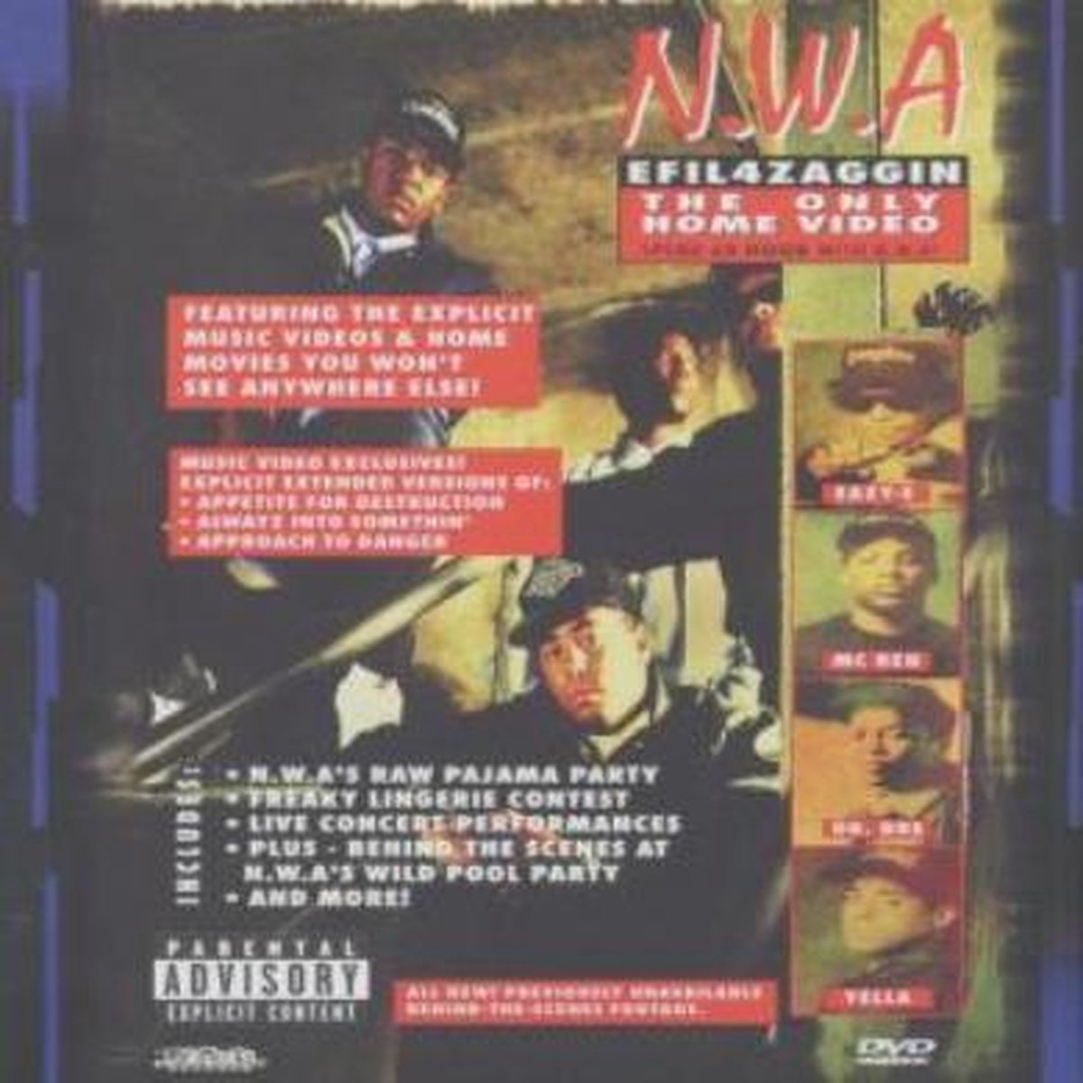 N.W.A.: "EFIL4ZAGGIN - The only Home Video"