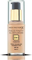 Max Factor Facefinity All Day Flawless 3-in-1 Liquid Foundation - 047 Nude