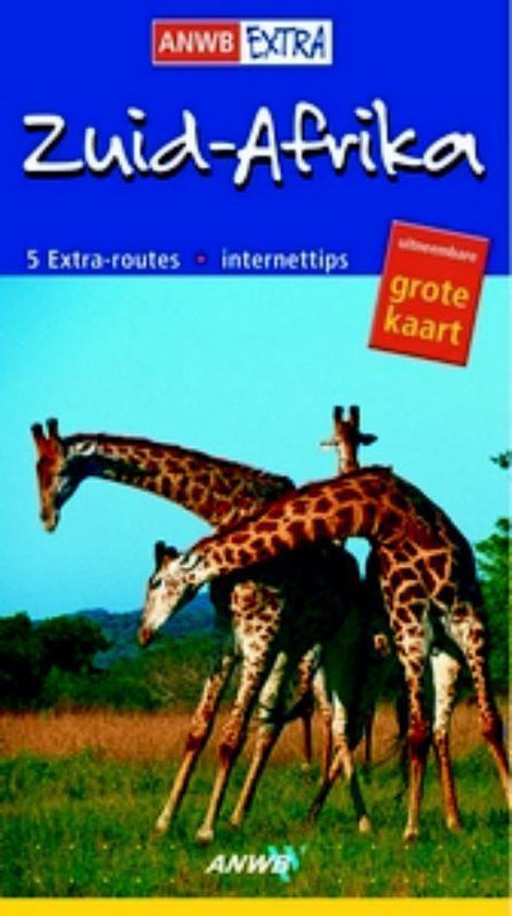 De ANWB EXTRA Zuid-Afrika reisgids met drie giraffen op de voorkant.