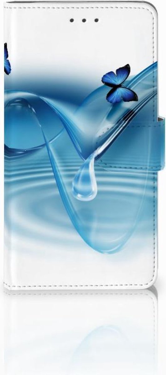 Samsung Galaxy J7 2016 Telefoonhoesje met Pasjes Vlinders