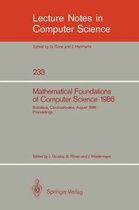 Mathematical Foundations of Computer Science 1986