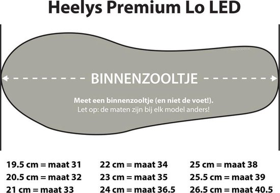 Heelys Premium Lo - - Kinderen - LED lichtjes - Oplaadbaar - Maat... bol.com