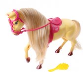 Jonotoys Paard Met Accessoires Blond