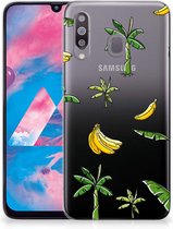 Back Cover Geschikt voor Samsung M30 TPU Siliconen Hoesje Banana Tree