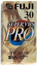 Fuji Super VHS Pro 30 min Videocassette