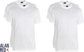 Alan Red 4-pack t-shirts virginia ronde hals wit