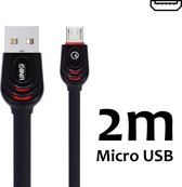 UNIQ Accessory Micro USB Kabel Fast charging data transfer 2M - Zwart