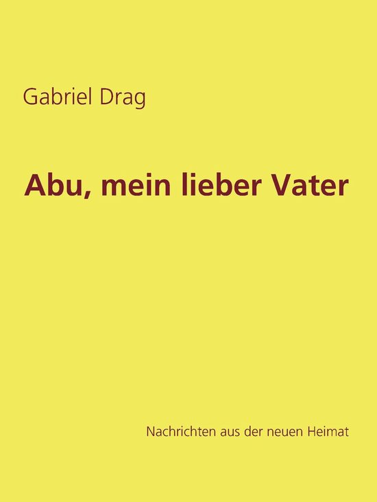 Abu, mein lieber Vater - cover
