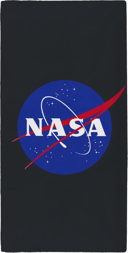 NASA Logo - Strandlaken - 70 x 140 cm - Zwart