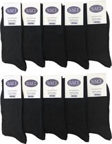 zwarte 100% katoenen sokken Multipack Heren Maat 43-46