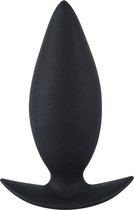 You2toys - Booty Beau Siliconen Buttplug met Ovale Vorm en Ovale Stop voor Discreet Gebruik – Medium 11 cm cm – Zwart