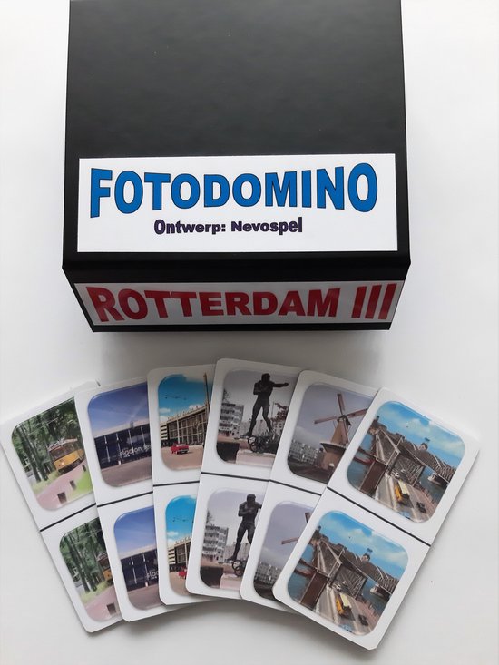 Afbeelding van het spel Denkspel voor mensen met dementie FotoDomino Rotterdam III