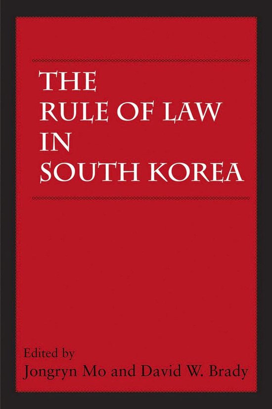 The Rule of Law in South Korea - cover