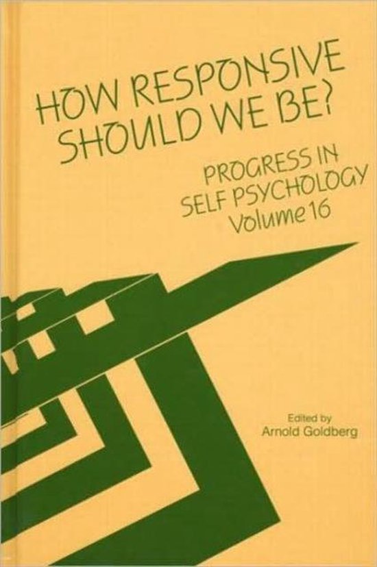Progress in Self Psychology, V. 16 - cover
