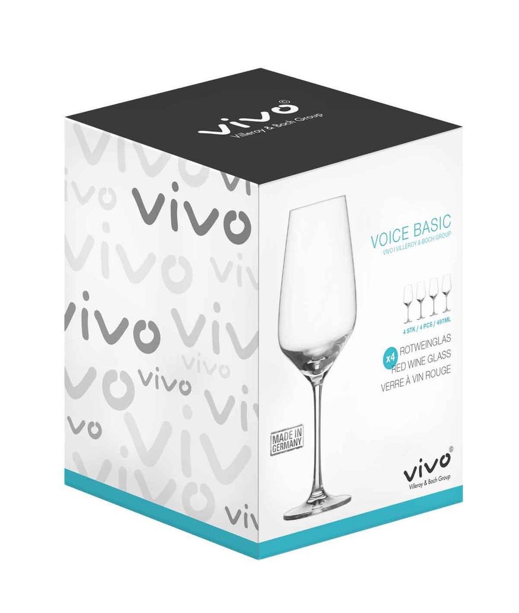 Villeroy & Boch Vivo Voice Basic Wijnglazen - 500 ml - 4 stuks | bol.com