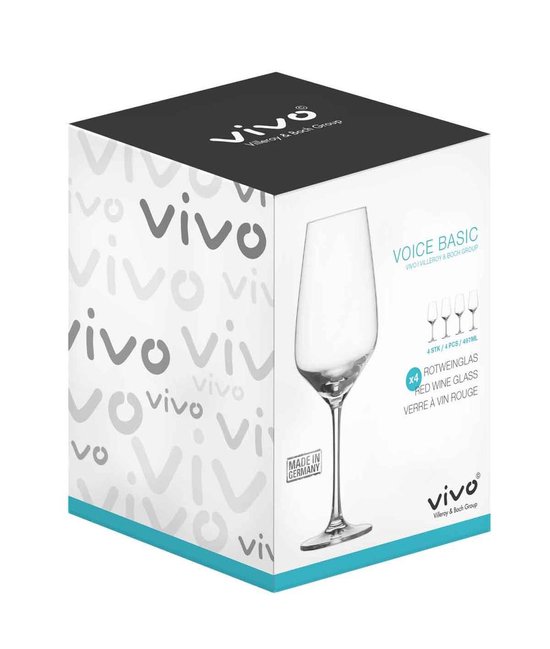 oorlog toetje noodzaak Villeroy & Boch Vivo Voice Basic Wijnglazen - 500 ml - 4 stuks | bol.com