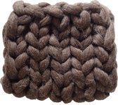 NATUREL BRUIN Wollen deken - babydekentje - kleed handgemaakt van XXL merino wol  60 x 80 cm - in 44 kleuren verkrijgbaar