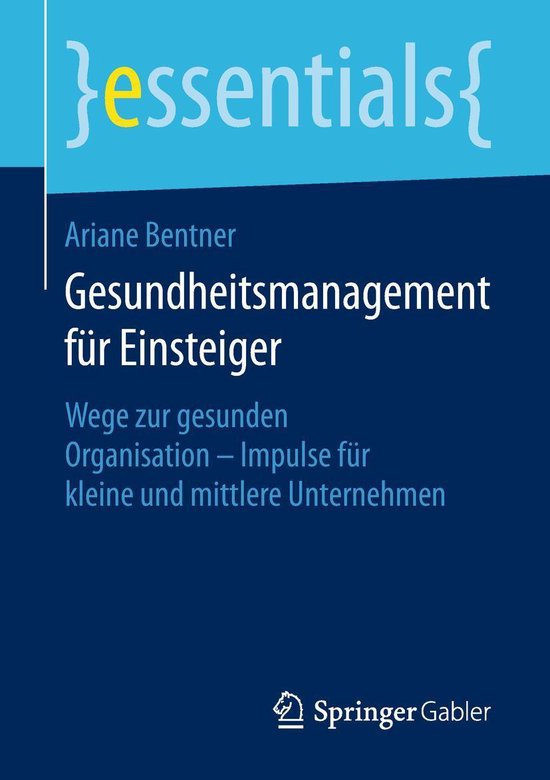 essentials - Gesundheitsmanagement für Einsteiger - cover
