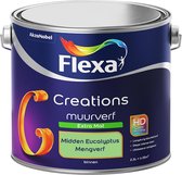 Flexa Creations Muurverf - Extra Mat - Mengkleuren Collectie - Midden Eucalyptus  - 2,5 liter