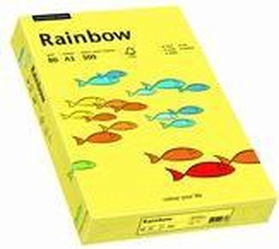 Rainbow gekleurd papier A4 80 gram 16 geel 500 vel