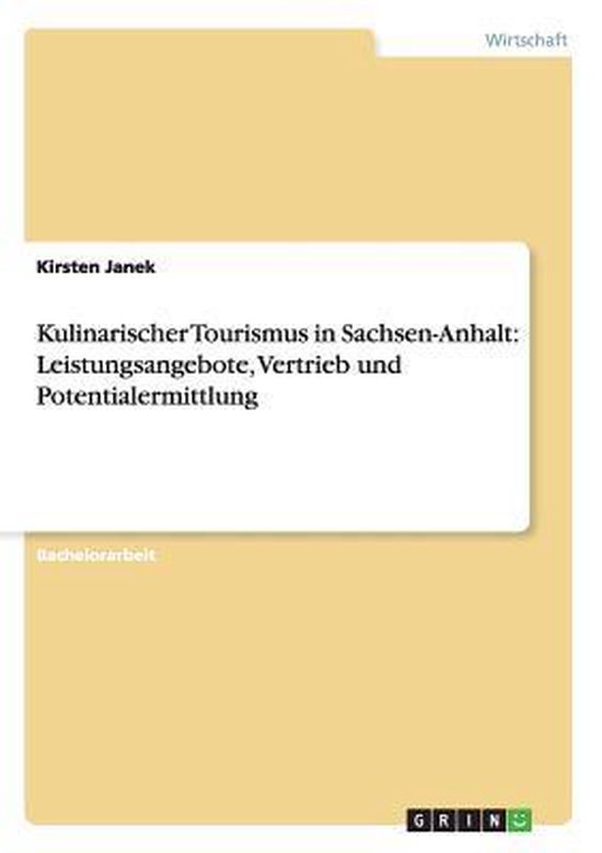 Kulinarischer Tourismus in Sachsen-Anhalt - cover