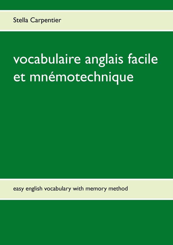 vocabulaire anglais facile et mnémotechnique - cover