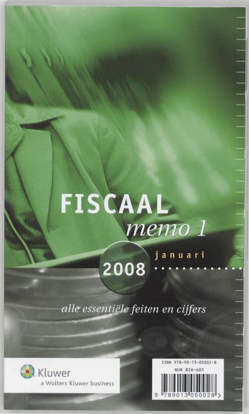 Cover van het boek 'Fiscaal Memo / 1 januari 2008 / druk 1'