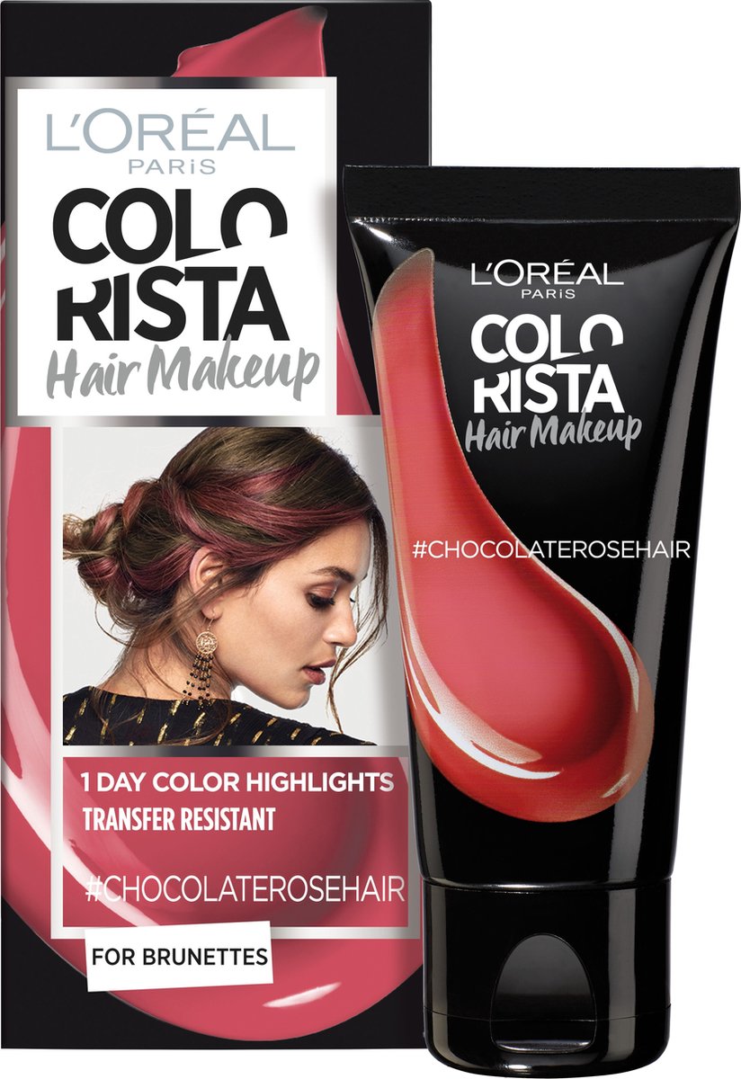 L'Oréal Paris Colorista Hair Makeup - Chocola - 1 Dag Haarkleuring
