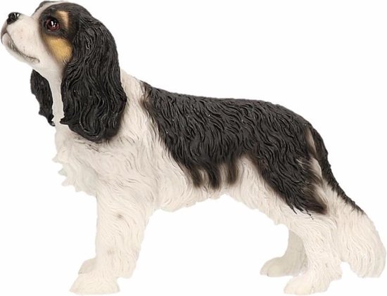 Statuette Cavalier King Charles noir blanc 14 cm | bol.com