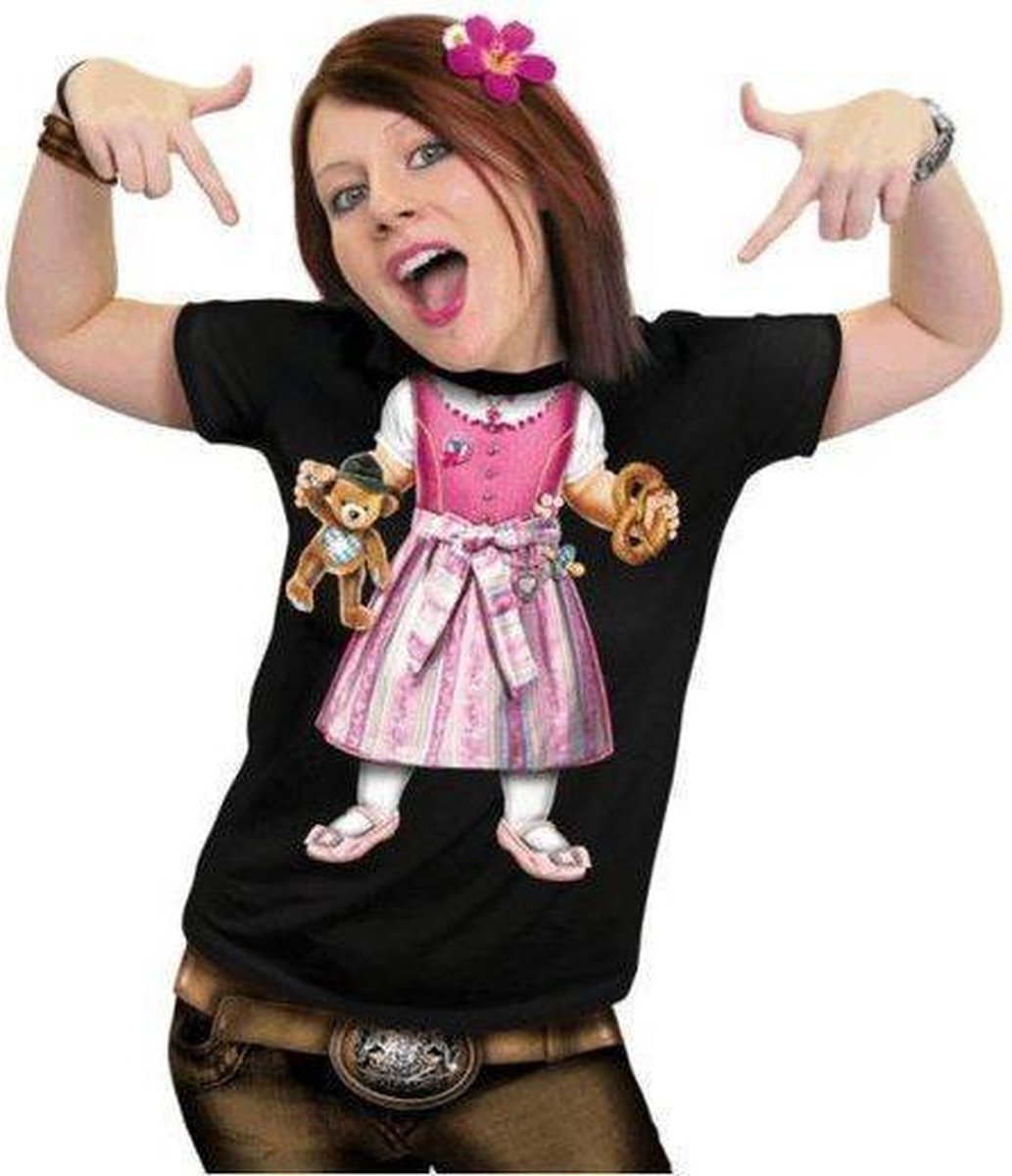 Benza T-Shirt - Baby Bayer - Leuk, Grappig, Mooi, Funny - Zwart, Vrouw, Maat M