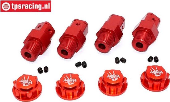 TPS0295/04 Aluminium Wiel adapter FG rood/rood, 4 St. | bol