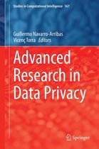 Studies in Computational Intelligence 567 - Advanced Research in Data Privacy