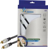 HQ Super Silver Tulp composiet video kabel - 20 meter