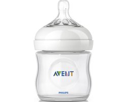 Philips Avent Natural SCF690/17 - Babyfles (125 ml) met speen voor pasgeborenen 0m+ - 1 stuk