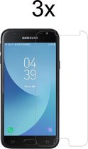 Samsung J3 2017 Screenprotector - Beschermglas Samsung Galaxy J3 2017 Screen Protector Glas - 3 stuks