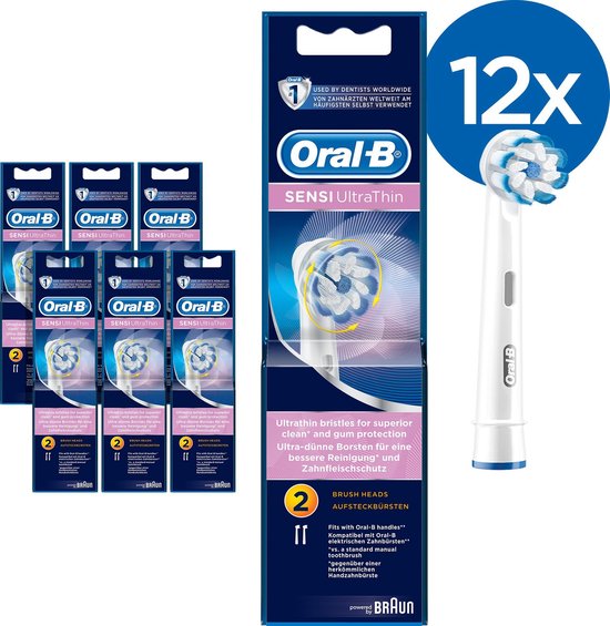Oral-B Sensi UltraThin - Opzetborstels - 12 stuks | bol.com