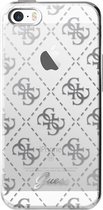 Guess TPU Transparant case 4G - zilver - voor Apple iPhone  5/5S/SE (1e Gen.)