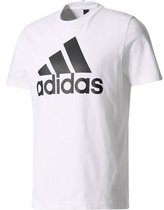 adidas Essentials Classic T-shirt  Sportshirt casual - Maat M  - Vrouwen - wit/zwart