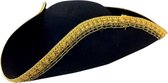 ESPA - Piraten hoed met goudkleurige rand voor volwassenen
