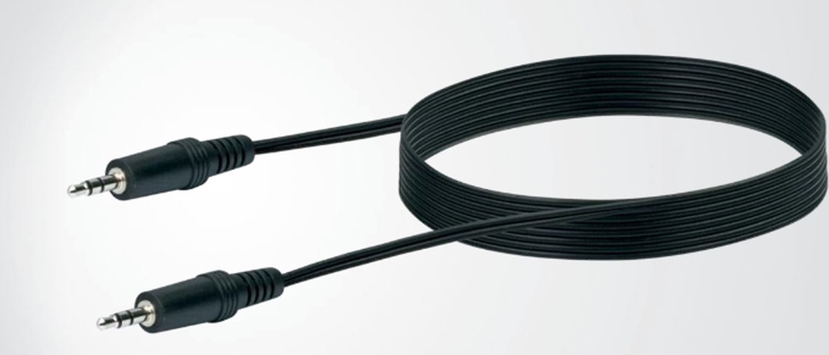 Schwaiger 2x3.5 mm 3m audio kabel 3.5mm Zwart