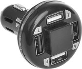 ProPlus viervoudige USB-lader 12/24 Volt (4,8 Ampère) Zwart