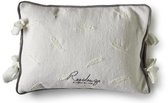 Rivièra Maison - Residenza Feather Pillow Cover 40x30 - Sierkussen - Wit - Polyester; Wol