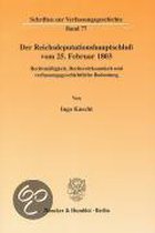 Der Reichsdeputationshauptschluß vom 25. Februar 1803