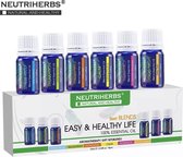 6 Huiles essentielles de Neutriherbs- Aromathérapie - Huile Aroma Gift Set - Huile essentielle