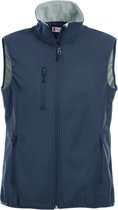 Clique Basic Softshell Ds Bodywarmer Donker Navy maat M